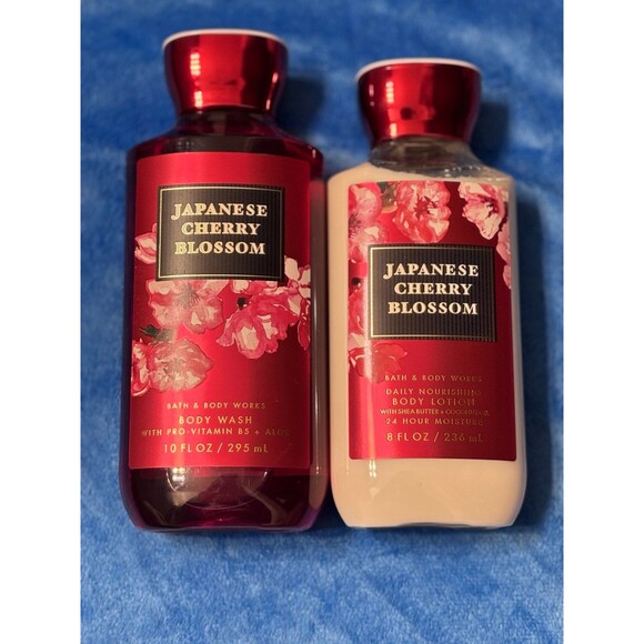 Bath & Body Works Japanese Cherry Blossom Body Wash and Lotion New - Picture 5 of 5